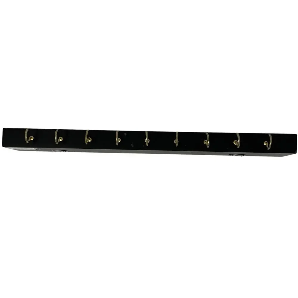 Jewelry Hook Wall Rack “Life Is Too Short” Gold Script Organizer - Picture 6 of 6